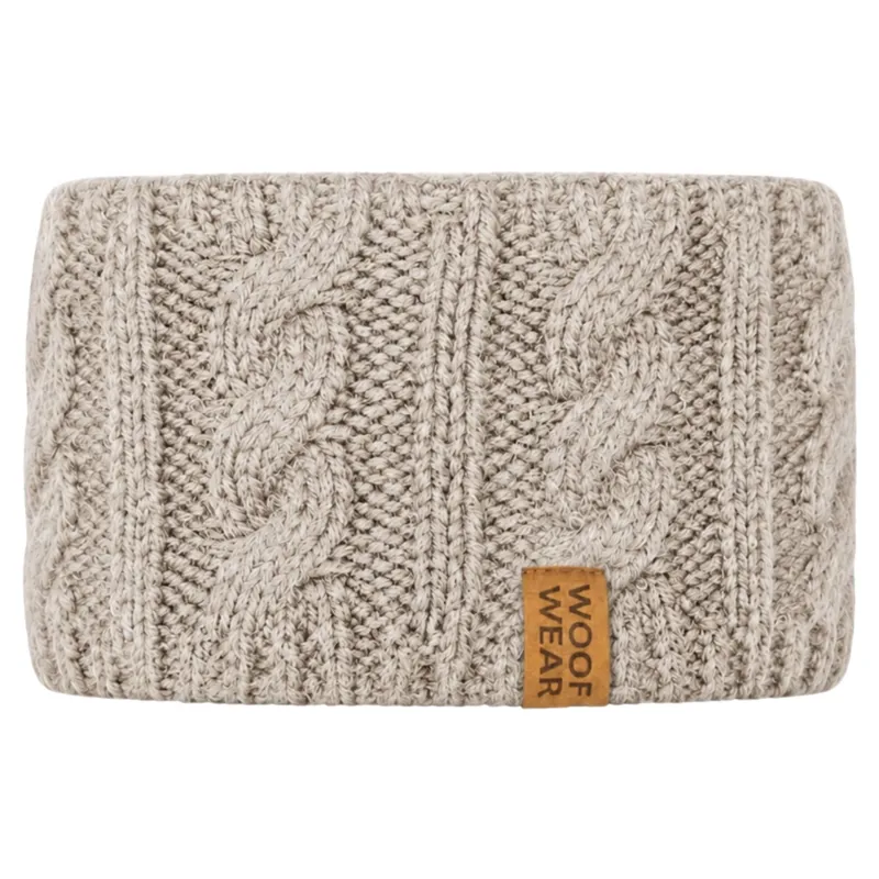 Woof Wear Womens Cable Knit Headband - Stone-1