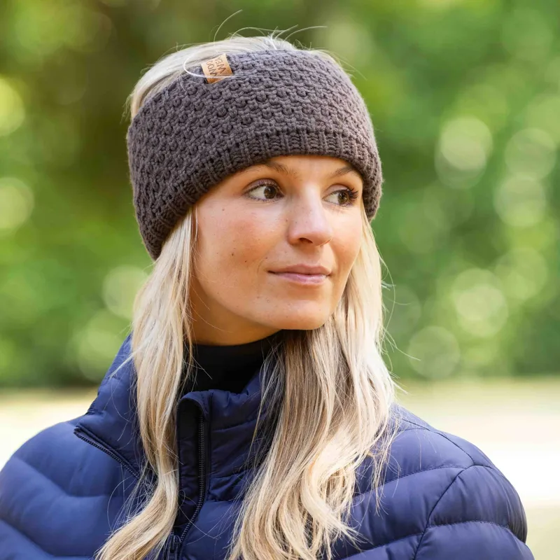 Woof Wear Women's Chunky Knit Headband - Chocolate