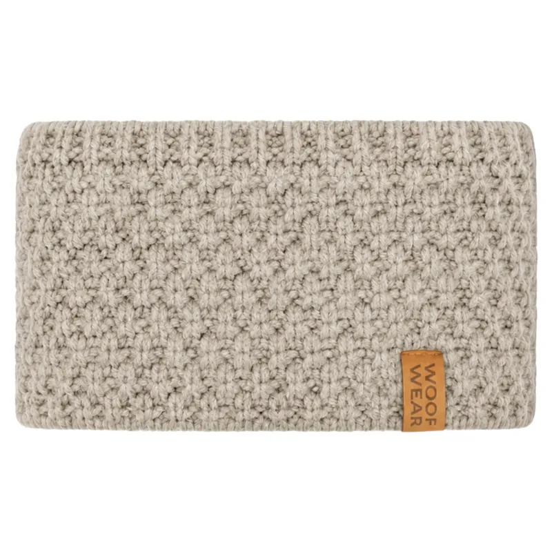 Woof Wear Women's Chunky Knit Headband - Stone-1