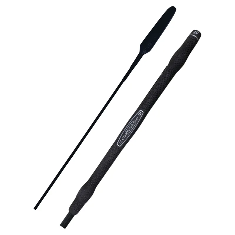 Woof Wear Contour Grip Piaffe Whip-Black-140cm