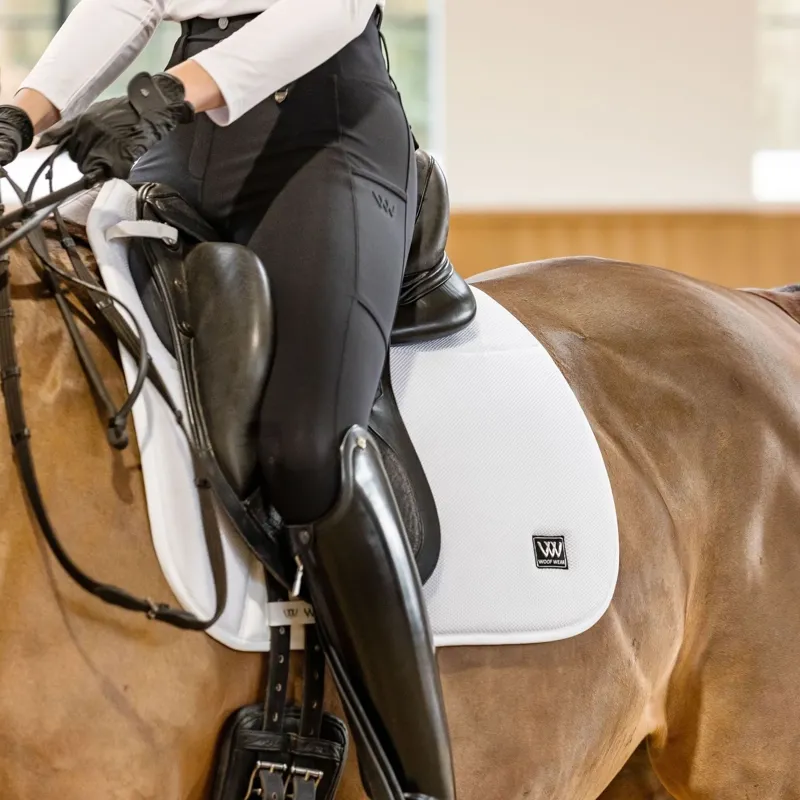 Woof Wear Elite Comfort Mesh Dressage Saddle Pad - White-1