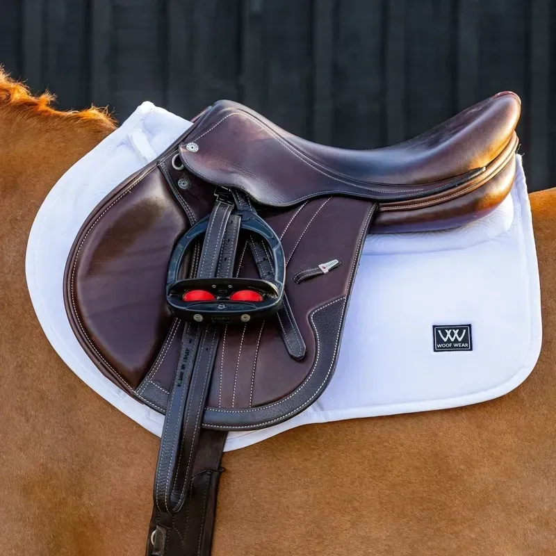 Woof Wear Elite Comfort Plus Close Contact Saddle Pad - White-1