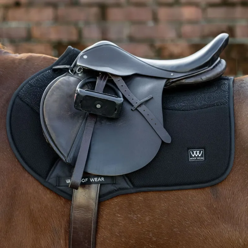 Woof Wear Elite Comfort Mesh Close Contact Saddle Pad - Black-1