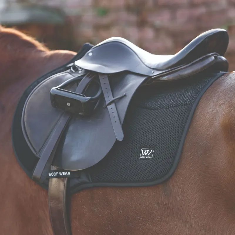Woof Wear Elite Comfort Mesh Close Contact Saddle Pad - Black-2