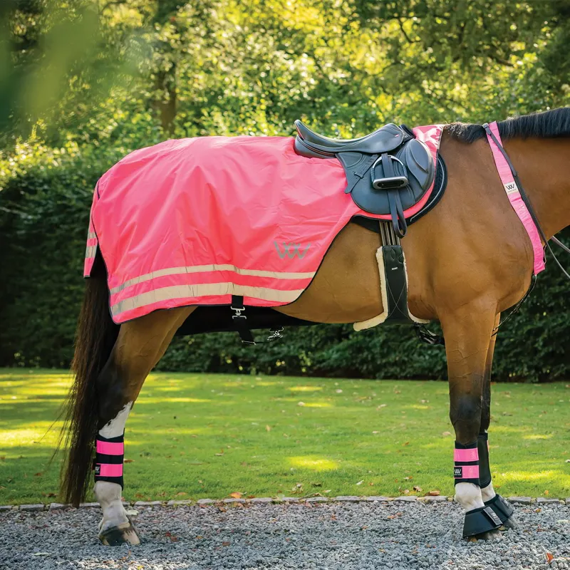 Woof Wear Hi-Vis Waterproof Exercise Sheet - Pink