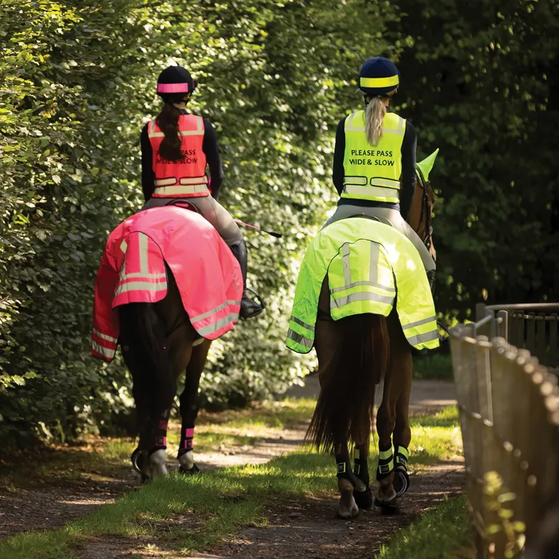 Woof Wear Hi-Vis Waterproof Exercise Sheet - Pink-2