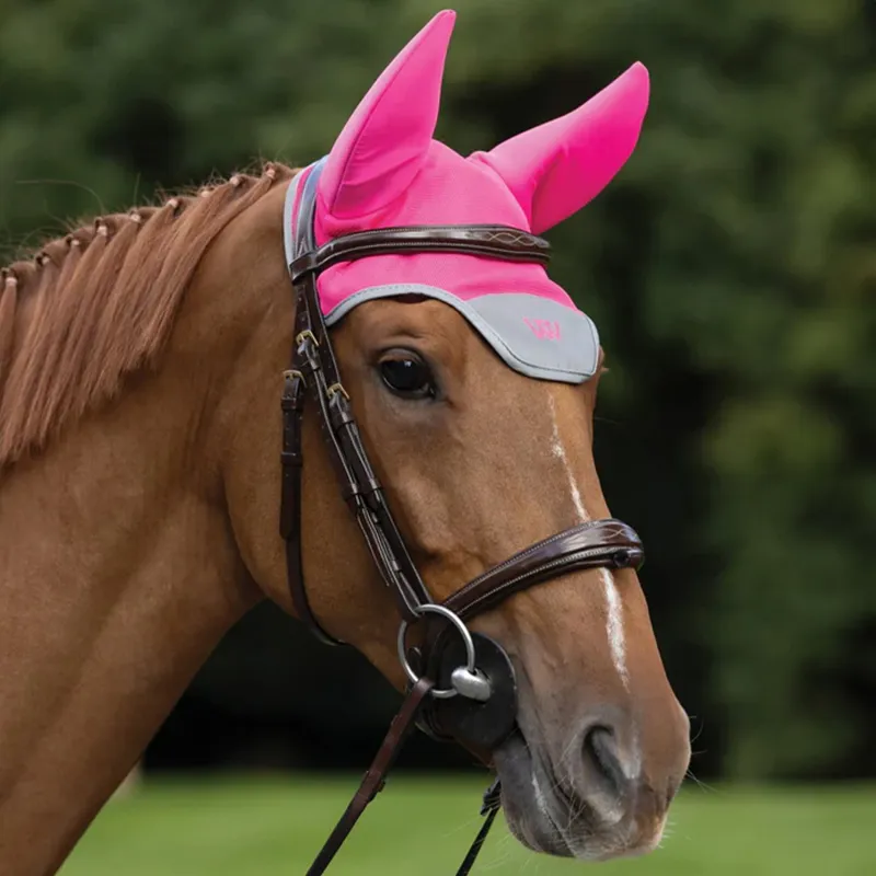 Woof Wear Hi-Viz Noise Cancelling Fly Bonnet - Pink-1