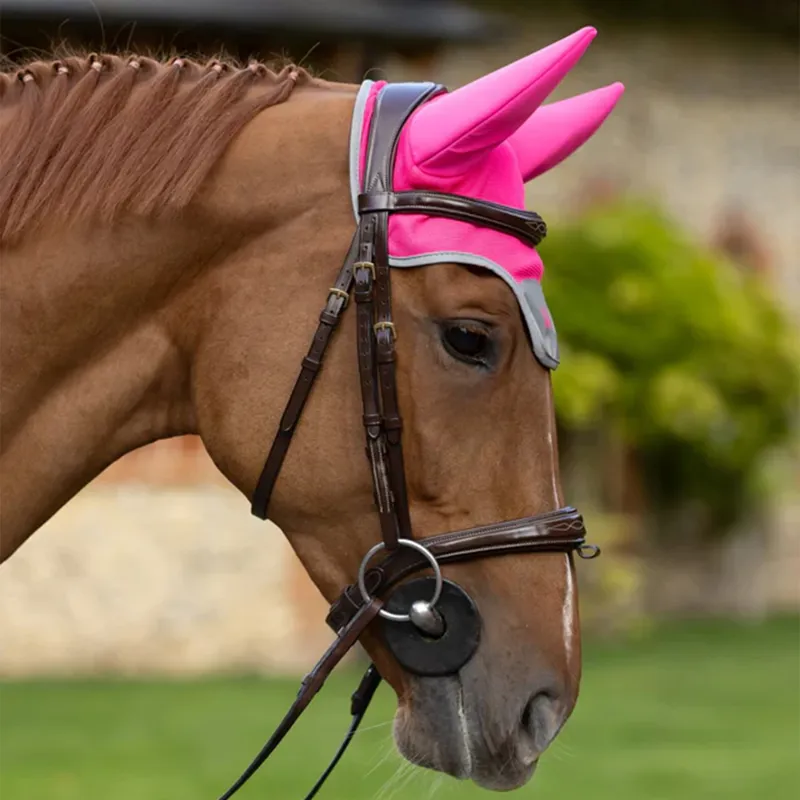 Woof Wear Hi-Viz Noise Cancelling Fly Bonnet - Pink-2