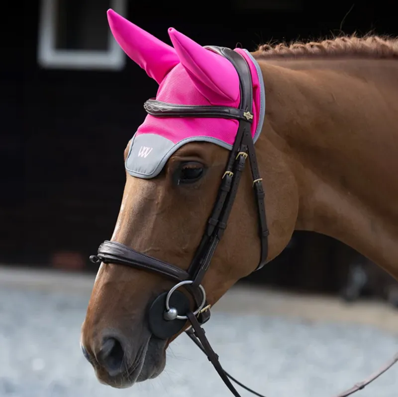 Woof Wear Hi-Viz Noise Cancelling Fly Bonnet - Pink-3