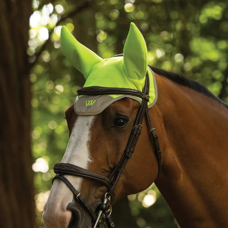 Woof Wear High-Visibility Noise Cancelling Fly Bonnet - Yellow-1