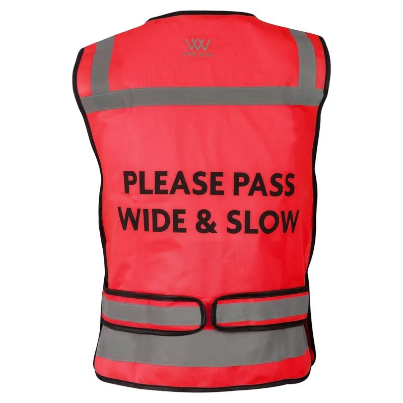 Woof Wear Hi-Viz Adult Riding Vest - Pink-3