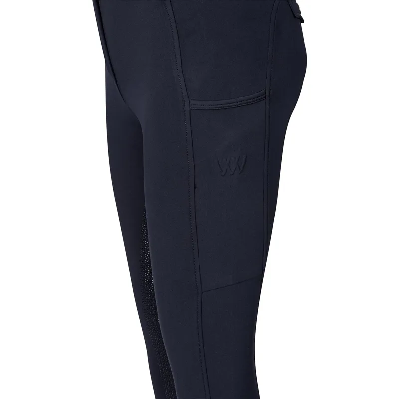 Woof Wear Hybrid II Full Grip Women's Riding Tights - Navy-4