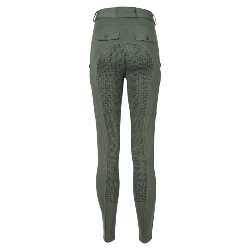Woof Wear Hybrid II Full Grip Women's Riding Tights - Sage-1