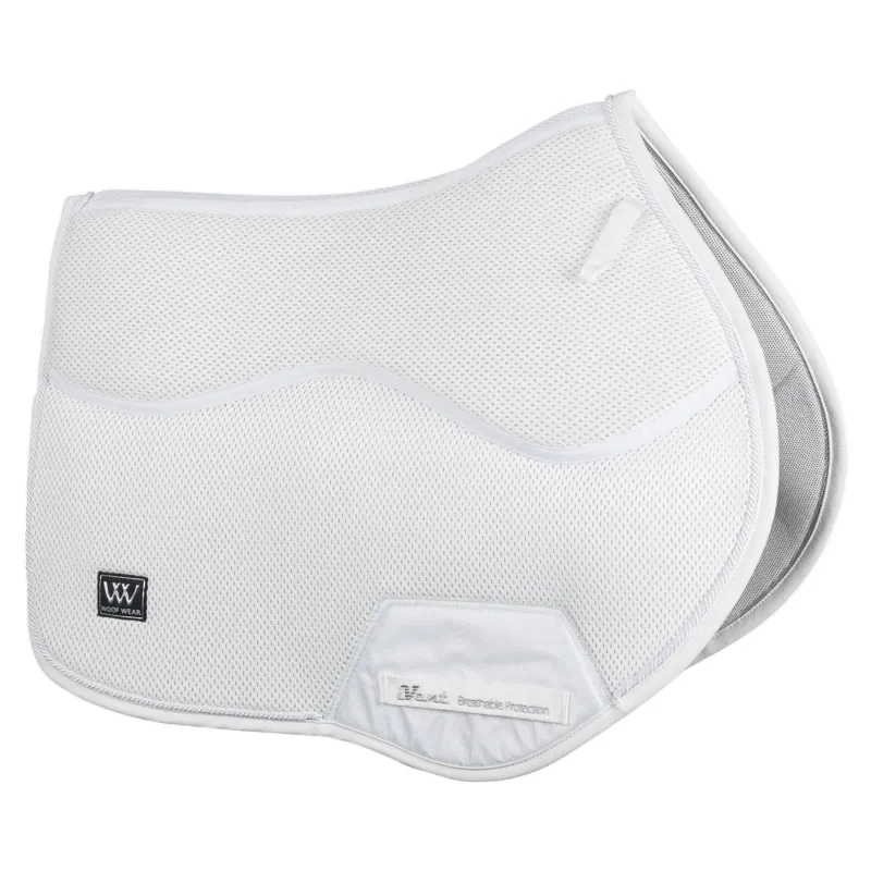 Woof Wear iVent Close Contact Saddle Pad - White