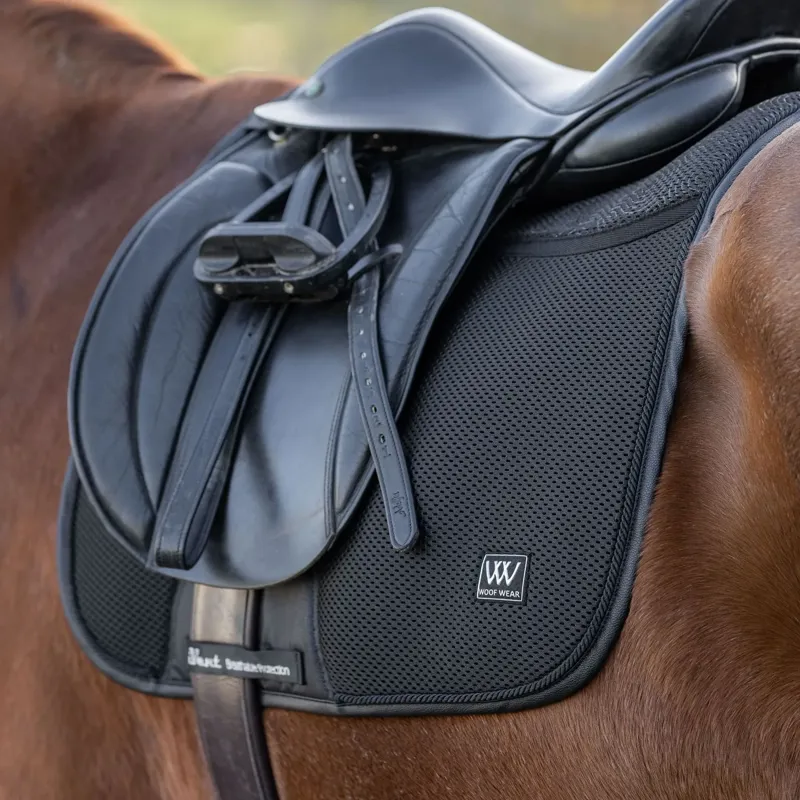 Woof Wear iVent Dressage Saddle Pad - Black-3