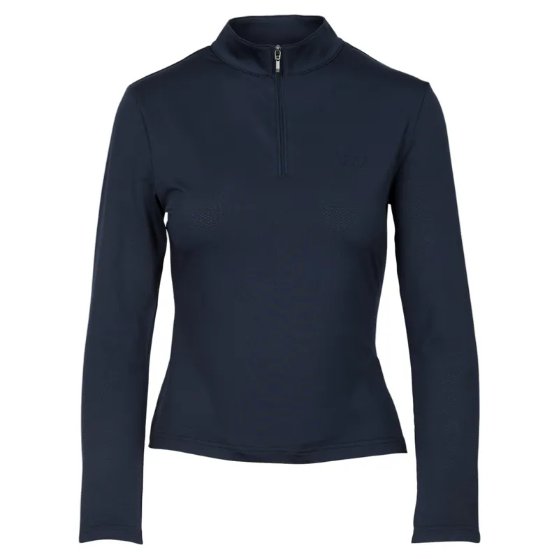 Woof Wear iVent Long Sleeve Women's Riding Shirt - Navy-1