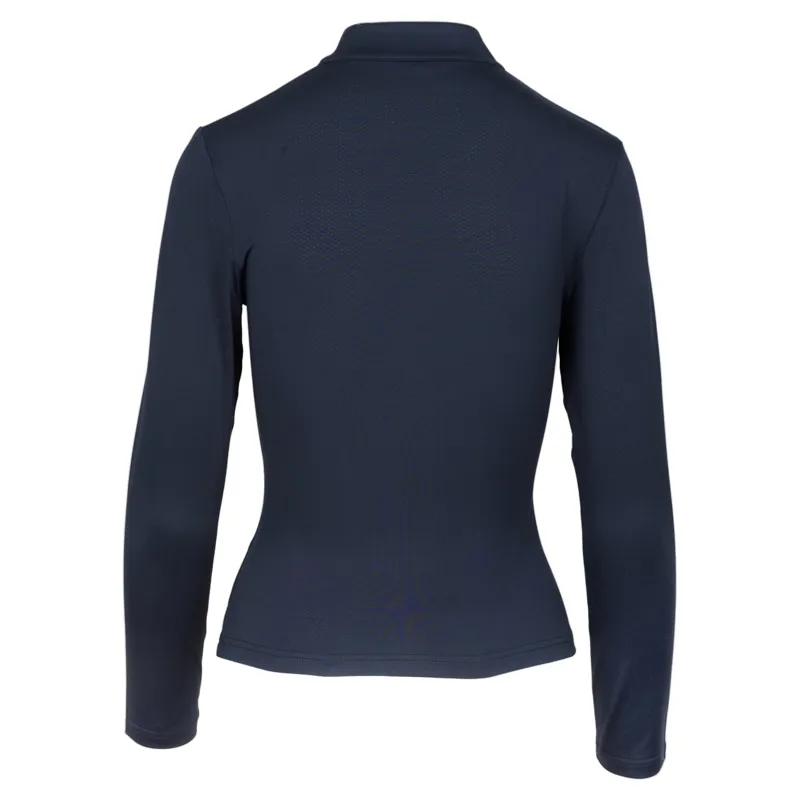 Woof Wear iVent Long Sleeve Women's Riding Shirt - Navy-3