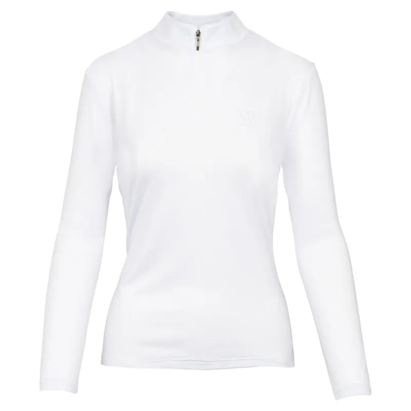 Woof Wear iVent Long Sleeve Women's Riding Shirt - White-2