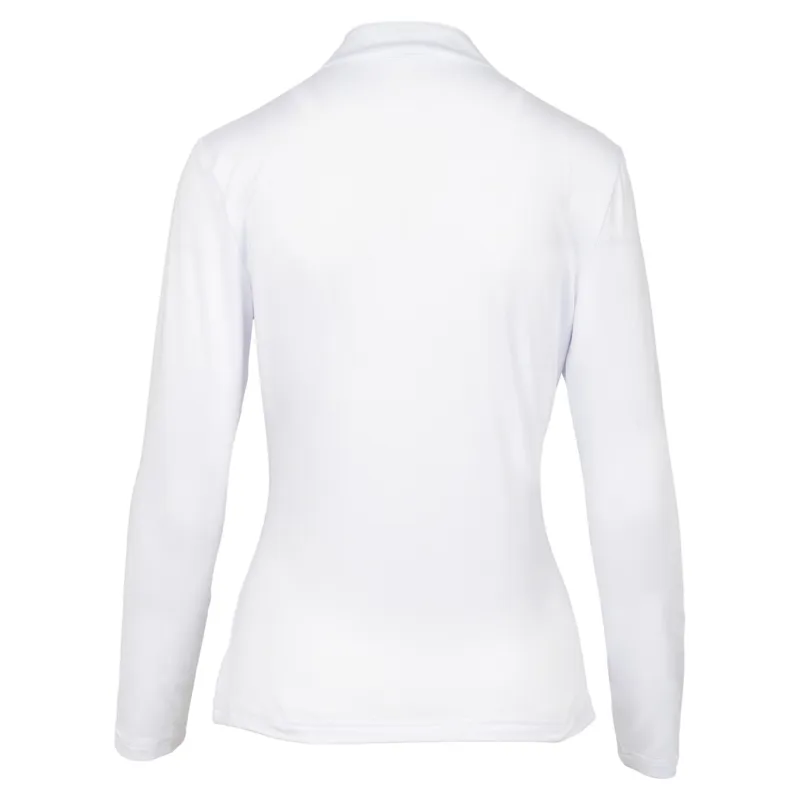 Woof Wear iVent Long Sleeve Women's Riding Shirt - White-3