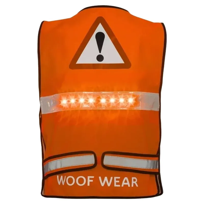 Woof Wear Junior LED HiViz Riding Vest - Orange-1
