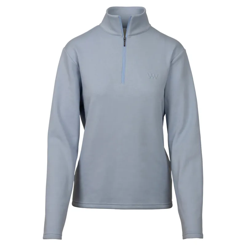 Woof Wear Women's 1/4 Zip Fleece - Powder Blue-2