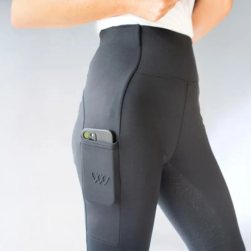 Woof Wear Original Full Grip Women's Riding Tights - Slate-3
