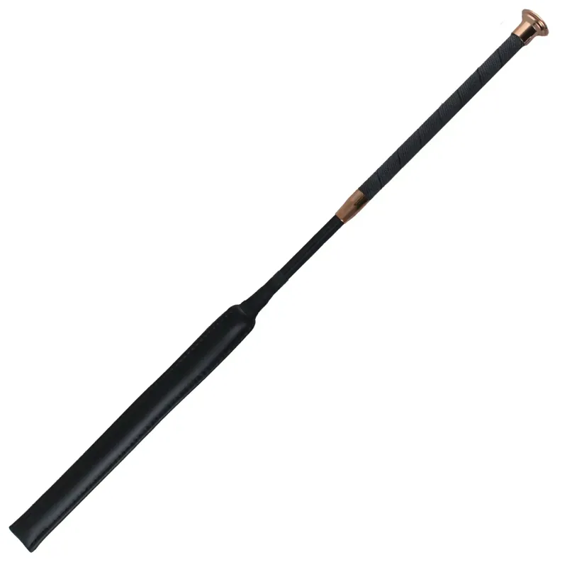 Woof Wear Pro Showjumping Crop - Black/Rose Gold
