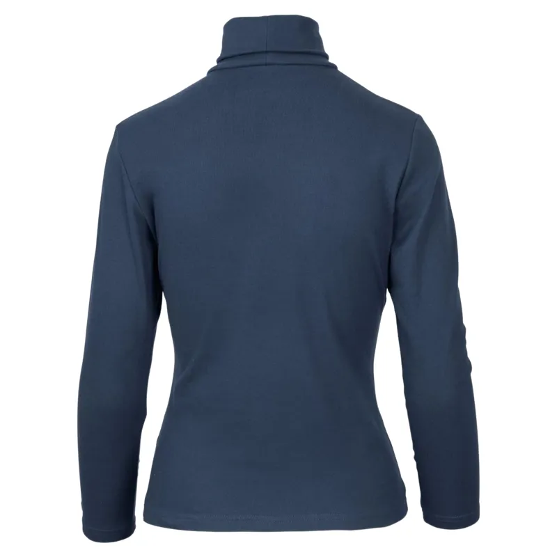 Woof Wear Mock Neck Womens Shirt - Navy-3