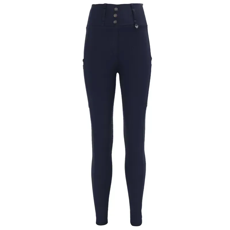 Woof Wear Vision Full Grip Women's Riding Tights - Navy-1
