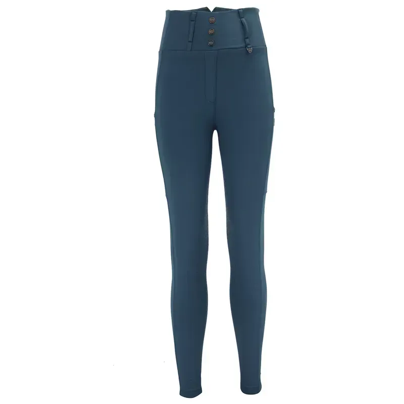 Woof Wear Vision Full Grip Women's Riding Tights - Petrol-1
