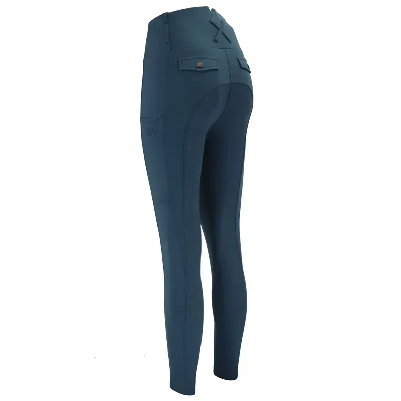 Woof Wear Vision Full Grip Women's Riding Tights - Petrol-2