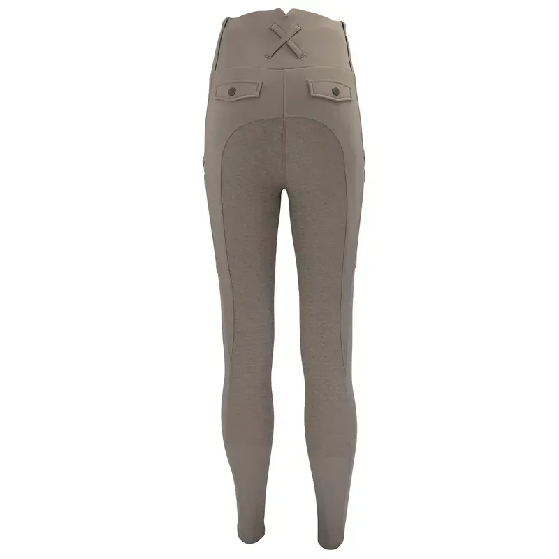 Woof Wear Vision Full Grip Womens Riding Tights - Stone-3