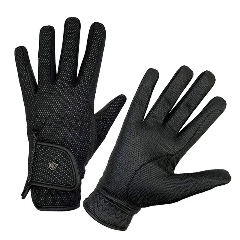 Woof Wear Windproof Adult Riding Gloves - Black