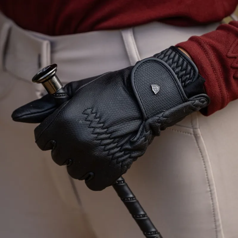 Woof Wear Winter Competition Riding Gloves - Black-1