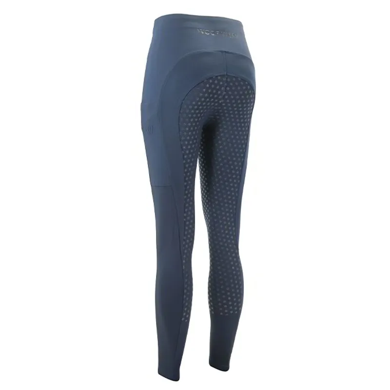Woof Wear Winter Full Grip Women's Riding Tights - Navy-1