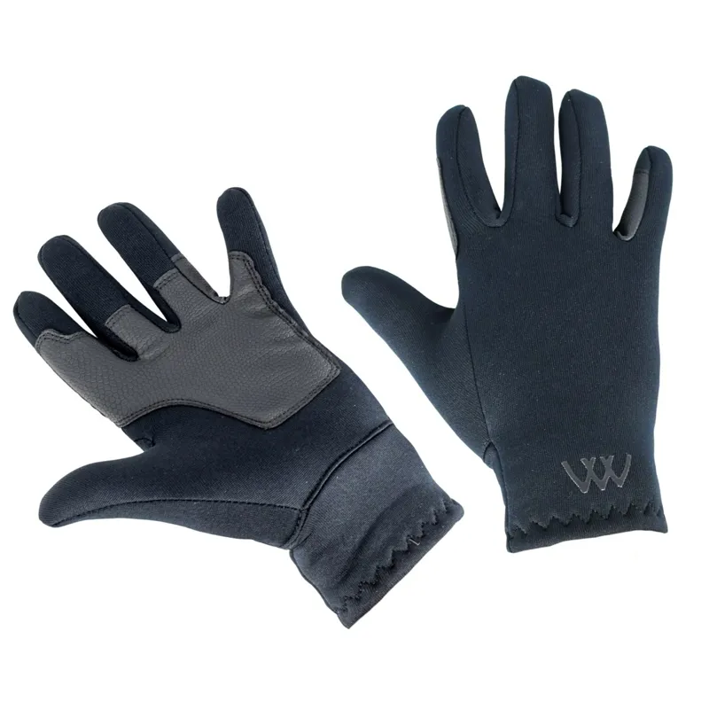 Woof Wear Junior Fleece Thermal Riding Gloves - Black