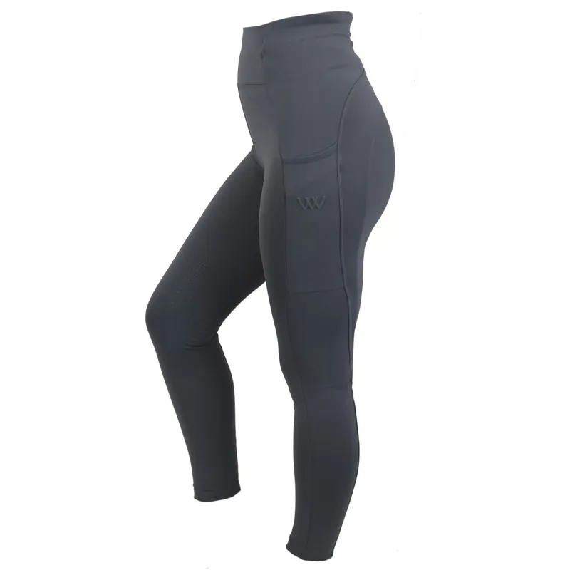 Woof Wear Original Knee Grip Womens Riding Tights - Slate