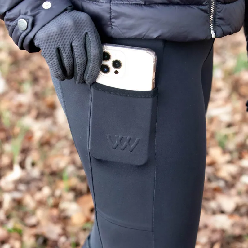 Woof Wear Original Knee Grip Womens Riding Tights - Slate-1