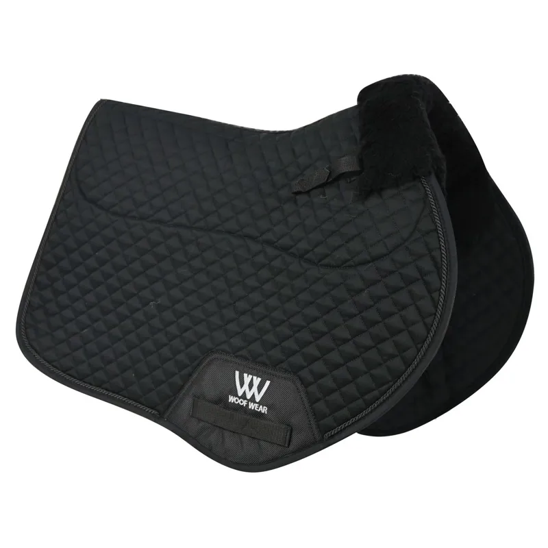 Woof Wear Vision Elegance Sheepskin Close Contact Saddle Pad-Black