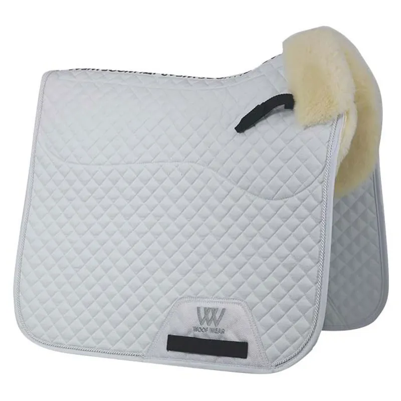 Woof Wear Vision Elegance Sheepskin Dressage Saddle Pad White