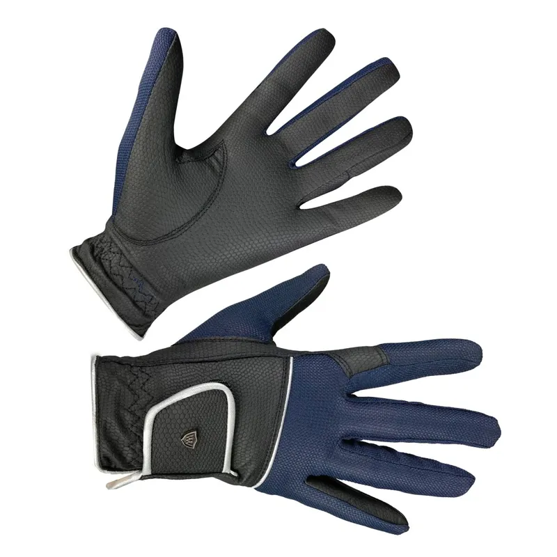 Woof Wear Vision Adult Riding Gloves - Black/Navy