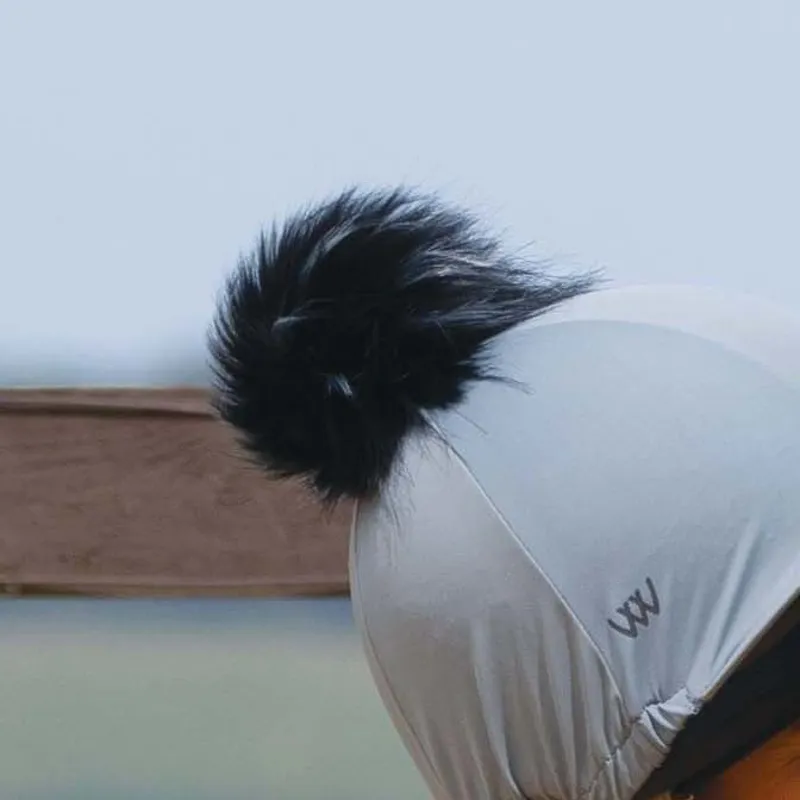 Woof Wear Helmet Cover Attachable Pom Pom - Black-1