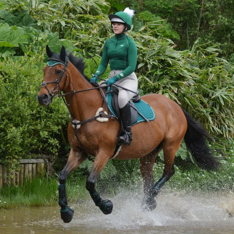 Woof Wear Convertible Helmet Cover - British Racing Green-2