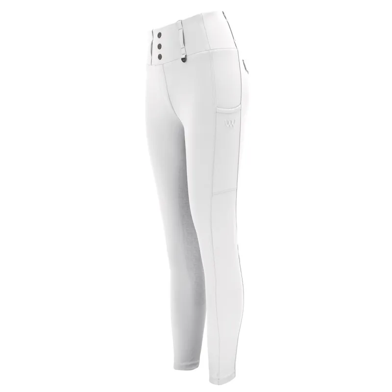 Woof Wear Competition Full Grip Women's Riding Tights - White