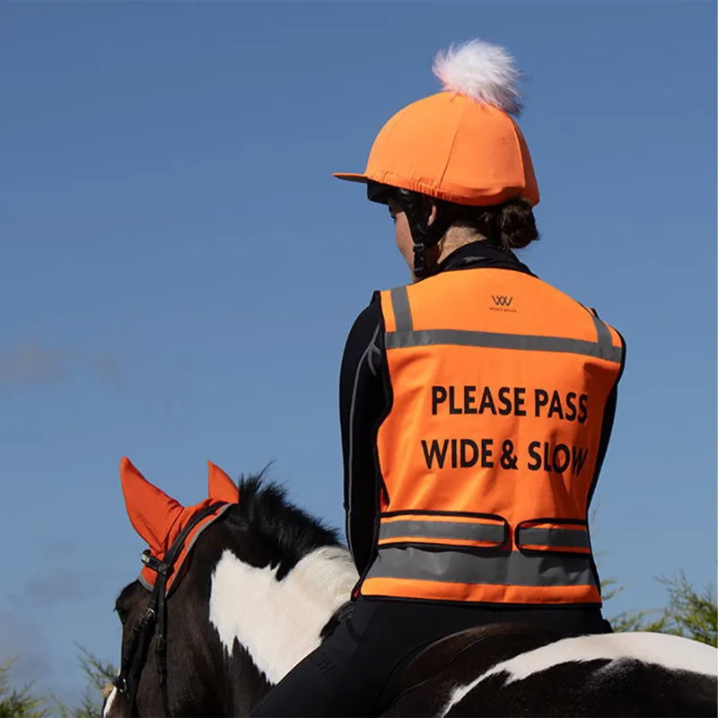 Woof Wear Hi-Viz Junior Riding Vest - Orange-1