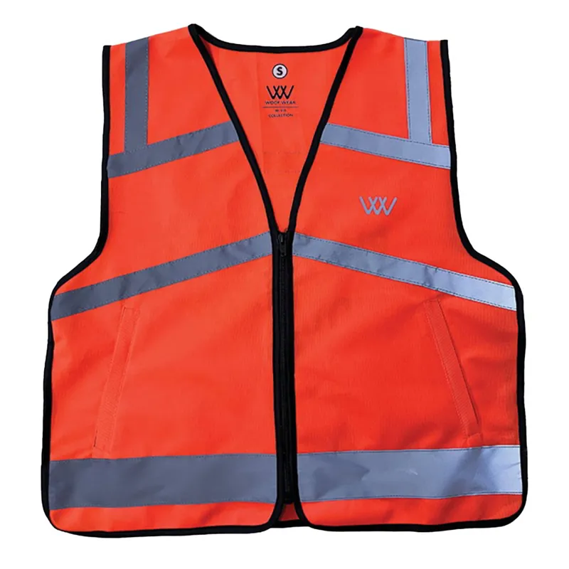 Woof Wear Hi-Vis Adult Riding Vest - Orange