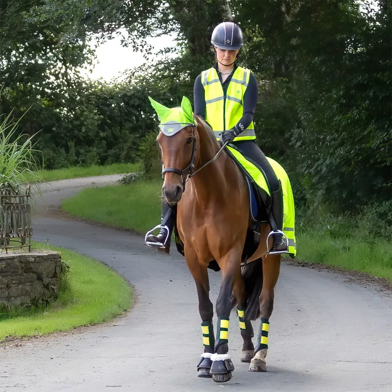 Woof Wear Hi-Viz Junior Riding Vest - Yellow-1