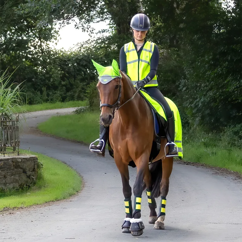 Woof Wear Hi-Viz Adults Riding Vest - Yellow-2