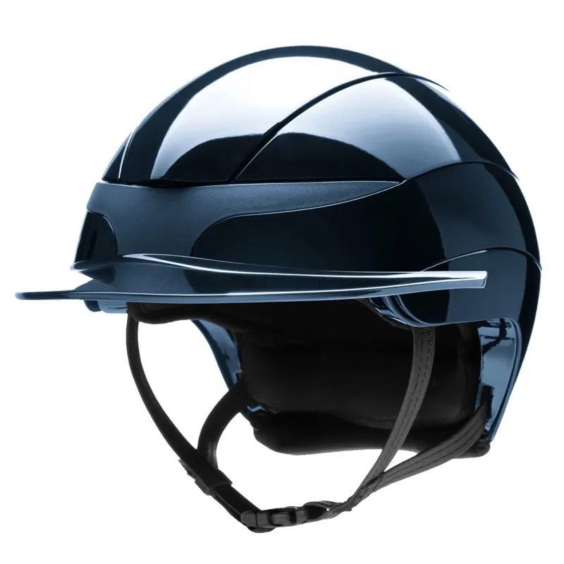 Equiline Xanto Standard Visor Riding Helmet - Glossy Blue