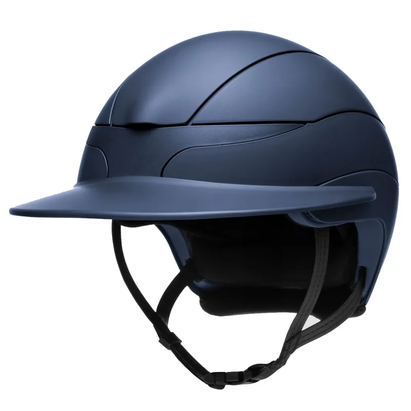 Equiline Xanto Wide Visor Riding Helmet - Matte Blue